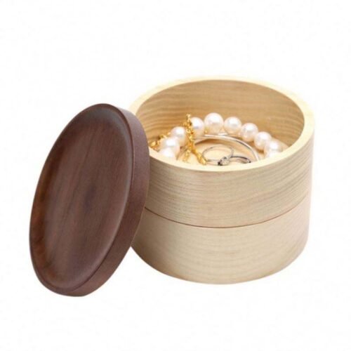 Round Wooden Jewelry Box Exporter